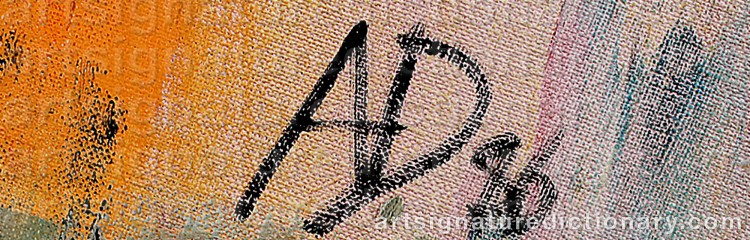 Authentic signature by Art DOUGLAS on Painting/Watercolour artwork