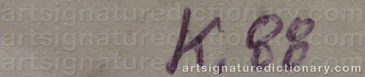 Signature by Martin KIPPENBERGER