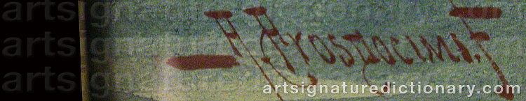 Authentic signature by Alberto PROSDOCIMI on  artwork