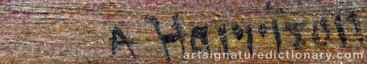 Signature by Thomas Alexander HARRISON