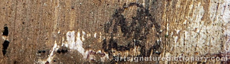 Authentic signature by Xavier MARTINEZ on Painting/Watercolour artwork