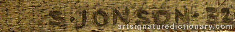 Signature by Sven JONSON