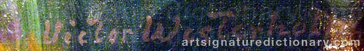 Signature by Victor WESTERHOLM