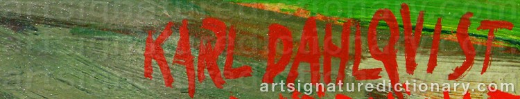Signature by Karl DAHLQVIST