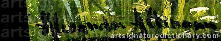Authentic signature by Alexandre ALTMANN on artwork