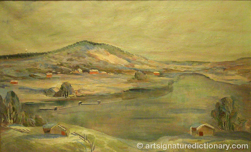 Close-up details showing Gideon BÖRJE signature forgery characteristics