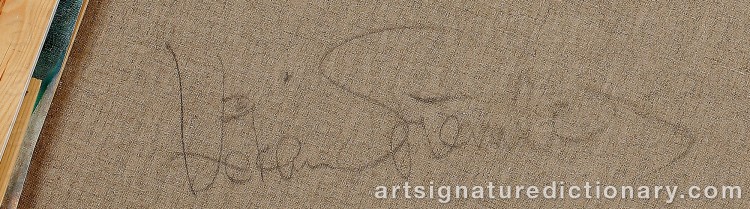 Authentic signature by Håkan STRÖMBERG on artwork