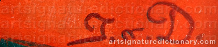 Signature by Ingrid Von DARDEL