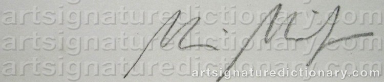 Signature by Maria MIESENBERGER