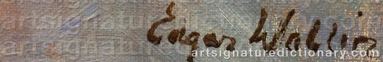 Signature by Edgar WALLIN