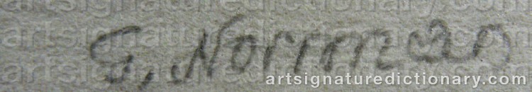 Signature by Gunnar NORRMAN