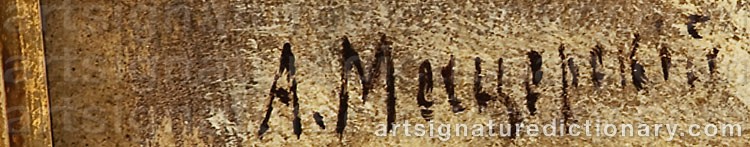Signature by Prince Arsenii Ivanovich MESCHERSKY