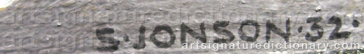 Signature by Sven JONSON