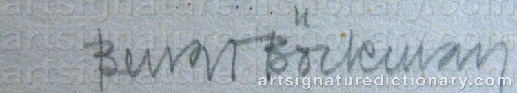 Signature by Bengt BÖCKMAN