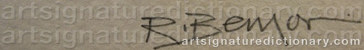 Signature by Robert BENSON