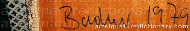 Signature by Frank BADUR
