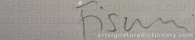 Authentic signature by Peter FISCHLI on  artwork