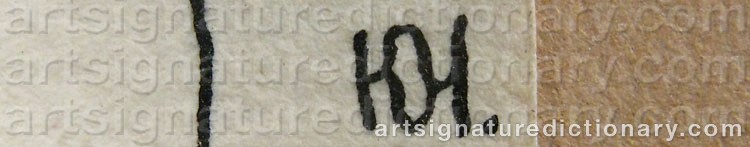 Authentic signature by Konstantin K. CEBOTAREV on artwork