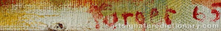 Authentic signature by Torger ENCKELL on Painting/Watercolour artwork
