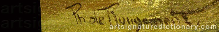 Signature by Philippe De ROUGEMONT