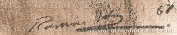 Authentic signature by Ramon KELLEY on Drawing/Graphic/Print artwork