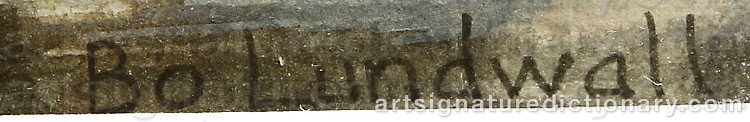Signature by Bo LUNDWALL