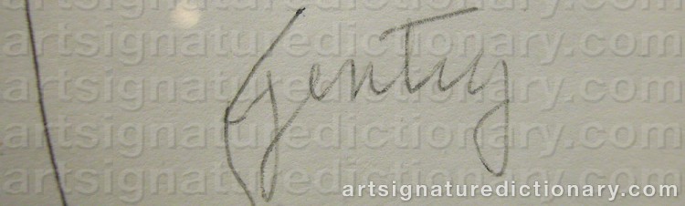 Signature by Herbert GENTRY