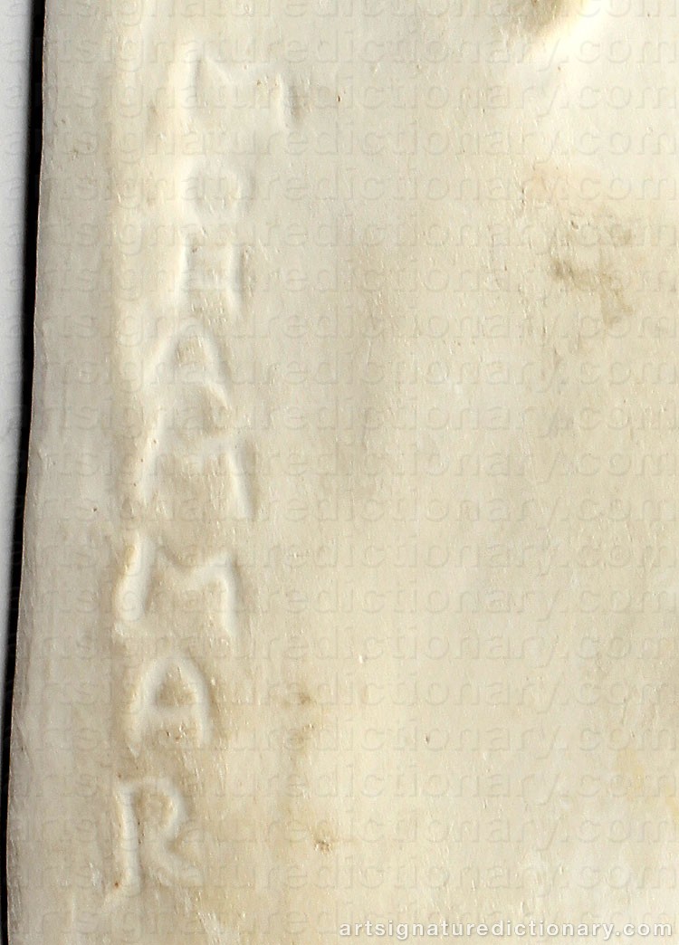 Authentic signature by Anders Vidar MOHAMMAR on  artwork