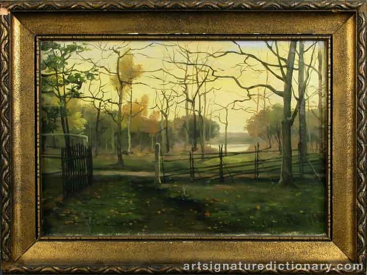 Close-up details showing Victor WESTERHOLM signature forgery characteristics