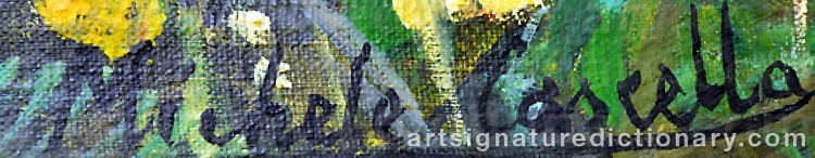 Authentic signature by Michele CASCELLA on Painting/Watercolour artwork