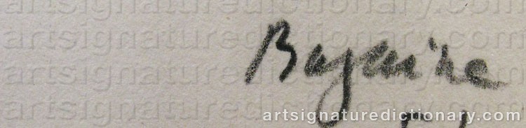 Signature by Jean René BAZAINE