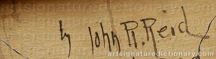 Signature by John Robertson REID