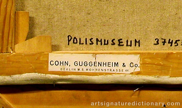 Close-up details showing Paul KLEE signature forgery characteristics