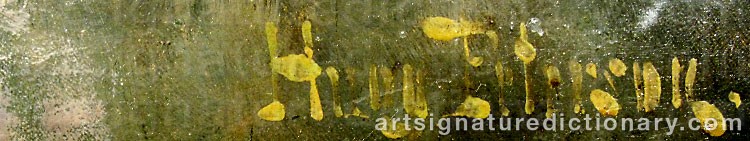 Signature by Hugo BIRGER