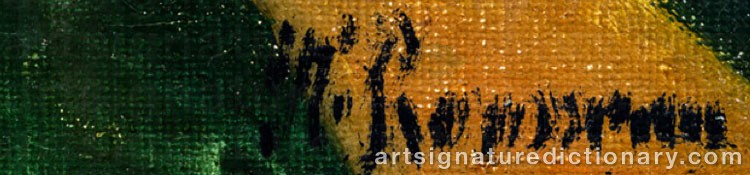 Signature by Henri ROUSSEAU