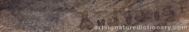 Authentic signature by Lammert Leire VAN DER TONGE on artwork