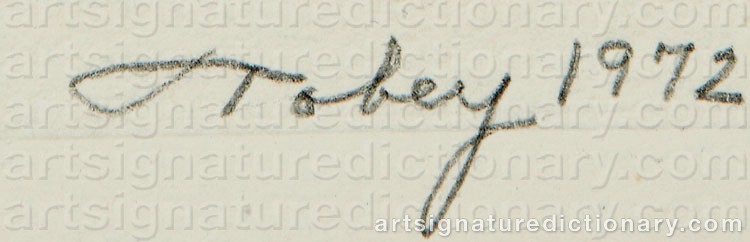 Signature by Mark TOBEY