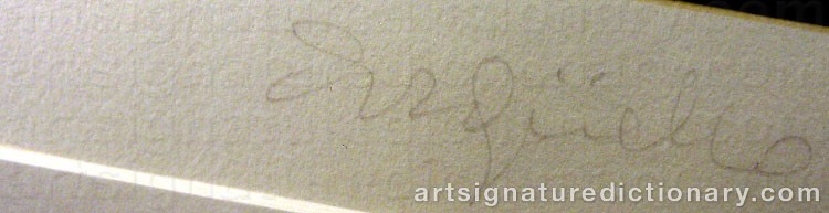 Authentic signature by Miguel Angel ARGUELLO on  artwork