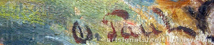 Signature by Oscar PAUL