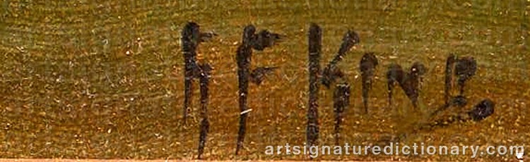 Signature by Albert Francis KING