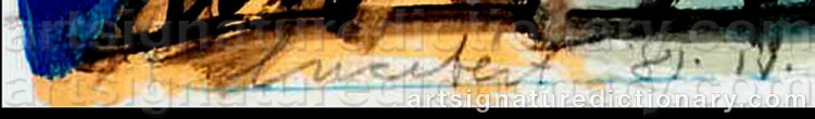 Signature by Jean LUCEBERT
