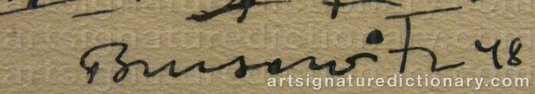 Signature by Gunnar BRUSEWITZ