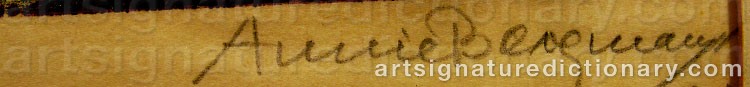 Signature by Annie BERGMAN