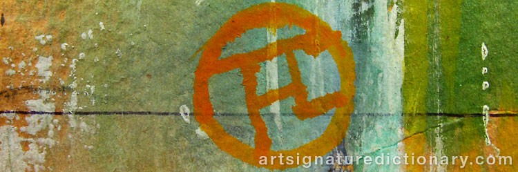 Close-up details showing Henri De TOULOUSE-LAUTREC signature forgery characteristics