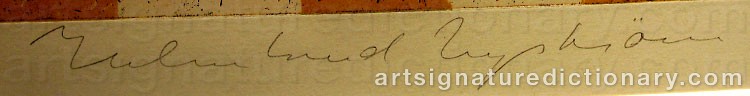 Signature by Helmtrud NYSTRÖM