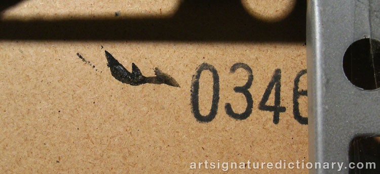 Close-up details showing Martin BURGOS signature forgery characteristics