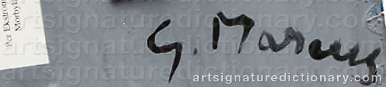 Signature by Gert Olof MARCUS