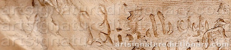 Signature by Gusten LINDBERG