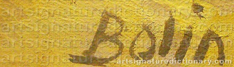 Signature by Gustave BOLIN