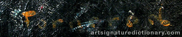 Authentic signature by Radolphe FORNEROD on  artwork